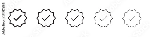 Verified icon vector illustration isolated