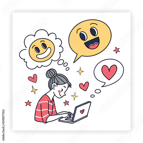Remote Work and Freelancing Doodle Icons