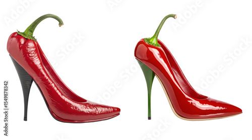 Two Red chilly women shoe.