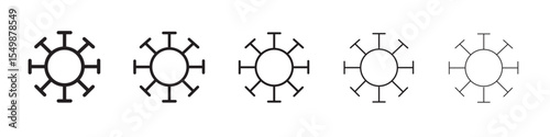 Virus icon vector illustration isolated