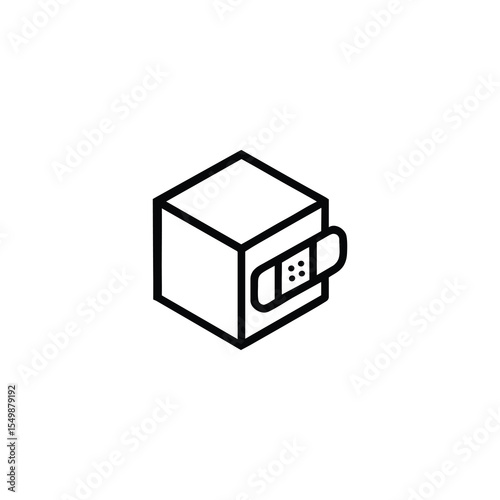 Isometric Cube Bandage Repair Icon