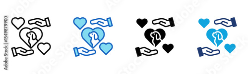 Dog Care icon Multi Style Vector Illustration