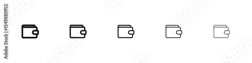 wallet icon vector illustration isolated