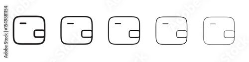 Wallet icon vector illustration isolated
