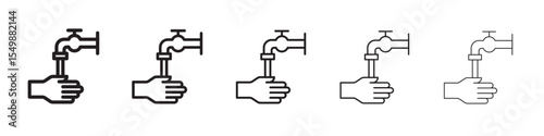 Washing hand icon vector illustration isolated