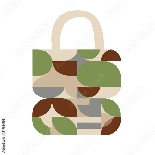 Eco-friendly tote bag illustration for sustainable fashion branding

