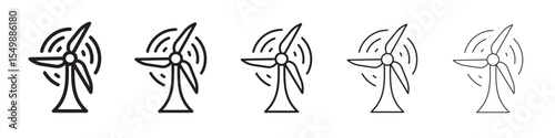 wind mill icon vector illustration isolated
