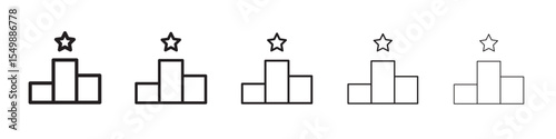 winner podium icon vector illustration isolated