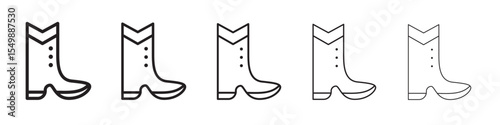 Womens boot icon vector illustration isolated