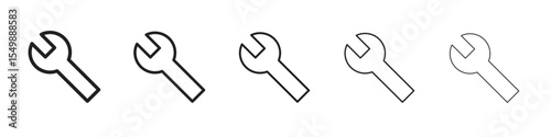 Wrench icon vector illustration isolated