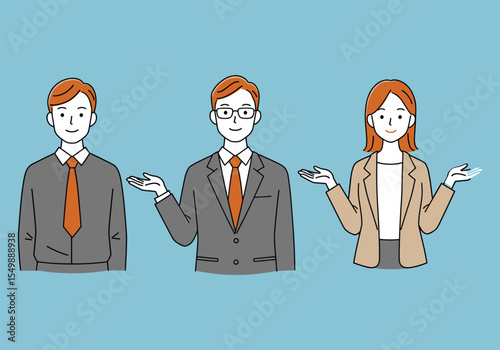 Confused Business Team: Professionals Shrugging in Uncertainty
