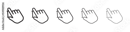 Zoom Gesture icon vector illustration isolated