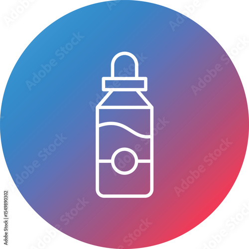 Serum Line Gradient Circle Background Icon