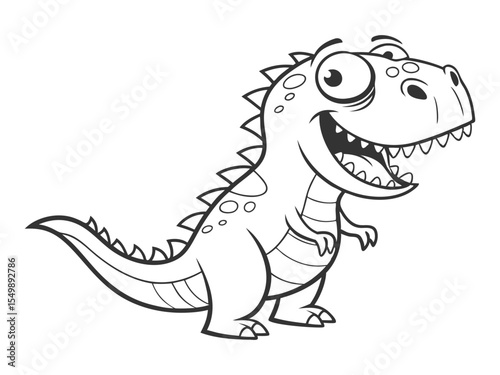 A T Rex Tyrannosaurus dinosaur cartoon character