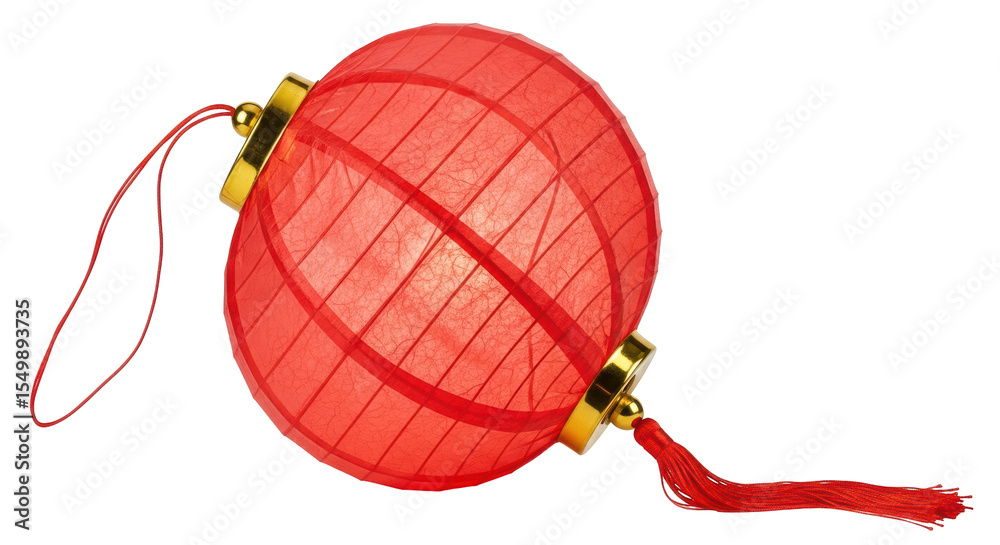 Obraz premium Isolated red Chinese lantern
