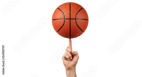 Konstfotografi Isolated Basketball on Finger