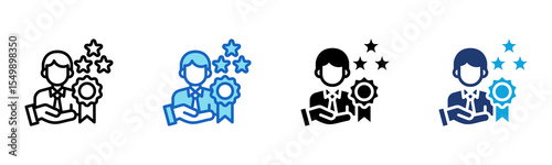 Vip Service icon Multi Style Vector Illustration