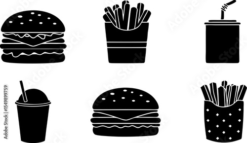 fast food icon vector .eps