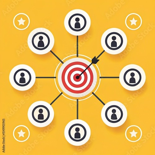 Teamwork Target Success Business People Strategy Goal Modern Marketing Plan Growth Diverse Collaboration Arrow
