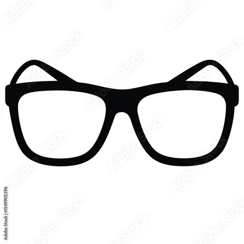 optometrist element isolated eyeglasses on white background