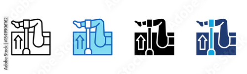 Resistance Band icon Multi Style Vector Illustration