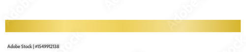 Gold banner ribbon isolated on transparent background. Shiny luxury decor element. Blank template for congratulation text, holiday decoration