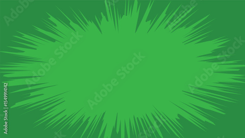 abstract green exploding background with blank space