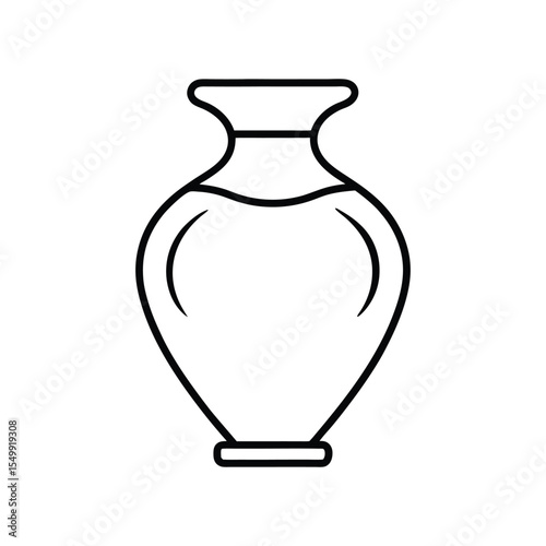 vase line art