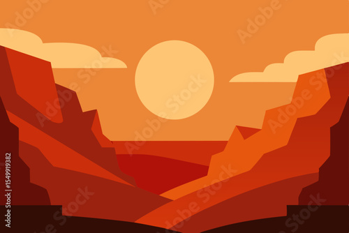 sunset over the mountains