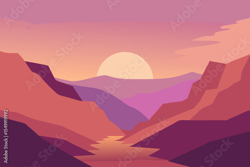 sunrise in mountains