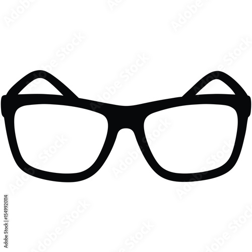 optometrist element isolated reading glasses on white background