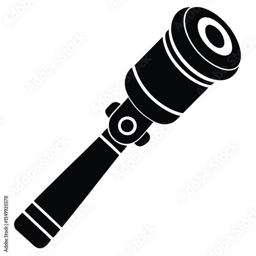 optometrist element isolated retinoscope on white background