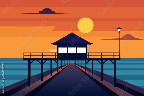 sunset at the beach