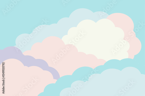 vector illustration of clouds in the sky