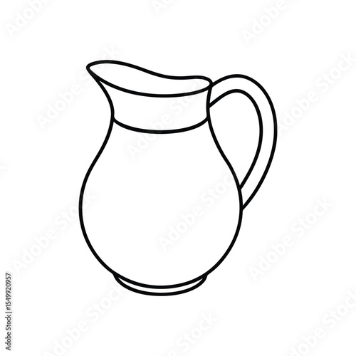 pitcher line art
