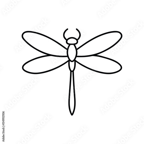 dragonfly line art