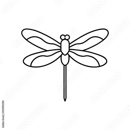 dragonfly line art