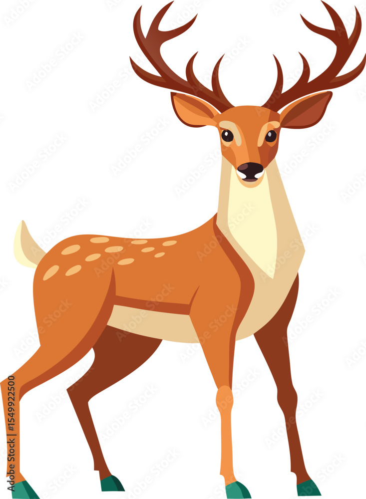 Fototapeta premium deer vector illustration