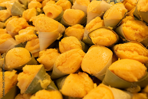 Toddy Palm Cake a delicious dessert in Thailand