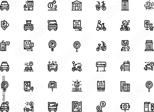 City Transportation Icons EPS Vector Pack