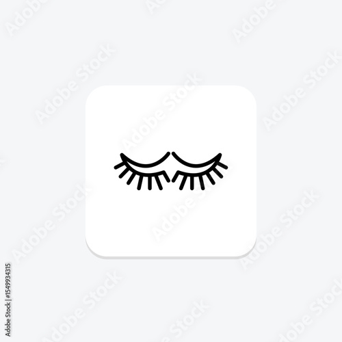 False Eyelashes, vector, pixel perfect, illustrator file