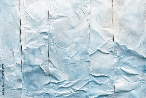 Light blue wooden wall background, top view, photography backdrop