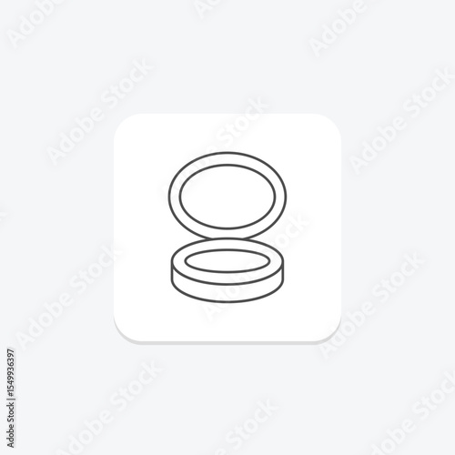 Cushion Compact, vector, pixel perfect, illustrator file