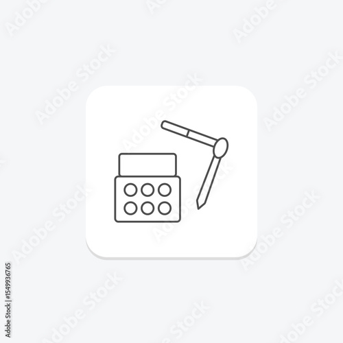 Eyebrow Kit, vector, pixel perfect, illustrator file