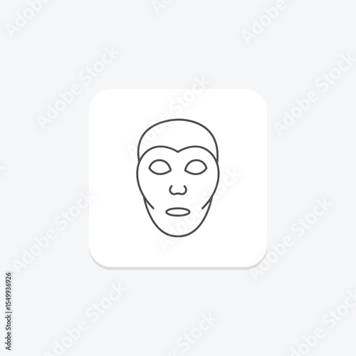 Clay Mask, vector, pixel perfect, illustrator file