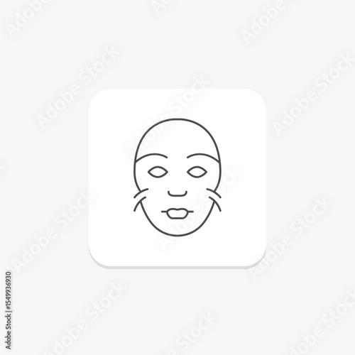Peel Off Mask, vector, pixel perfect, illustrator file