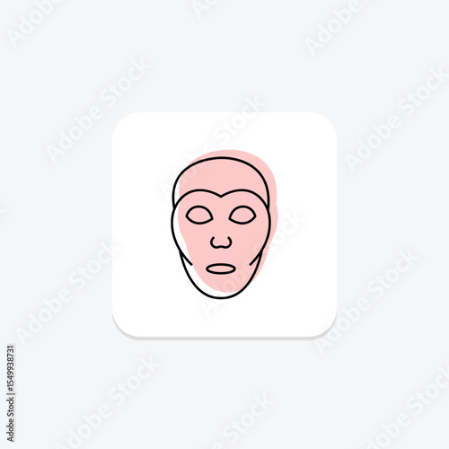 Clay Mask, vector, pixel perfect, illustrator file
