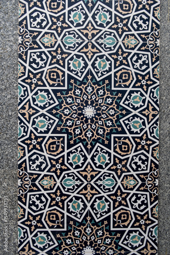 Traditional uzbek ornament. Tashkent, Uzbekistan. Central Asia.