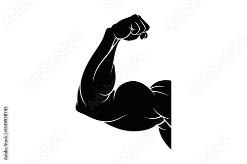 Strong arm muscle biceps fitness gym bodybuilding
