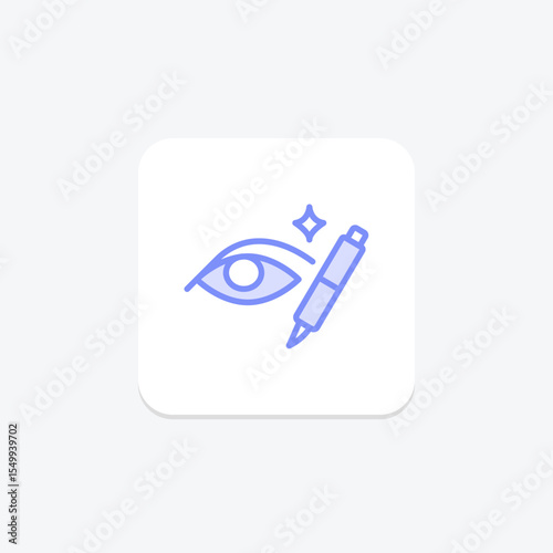Gel Eyeliner, vector, pixel perfect, illustrator file